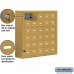 Salsbury Cell Phone Storage Locker - 6 Door High Unit (8 Inch Deep Compartments) - 30 A Doors - Gold - Surface Mounted - Master Keyed Locks